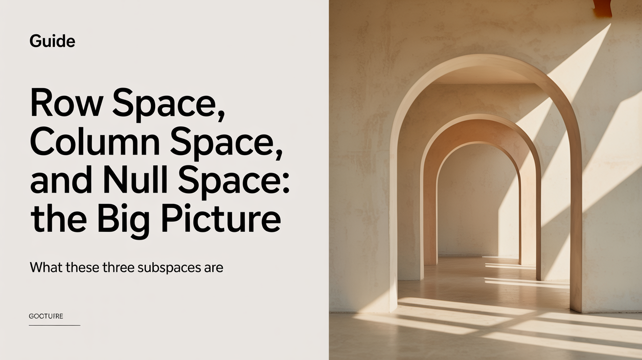 What These Three Subspaces Are